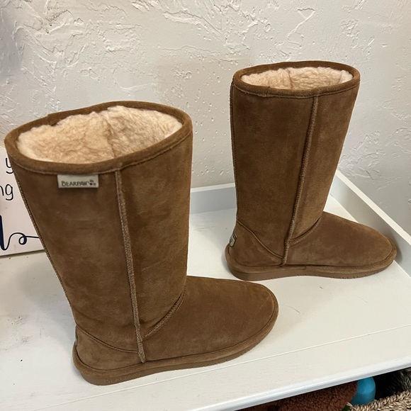 Never Worn Bearpaw Light Brown Elle Tall Boot 12” Tall Size 8.5 - Picture 4 of 8